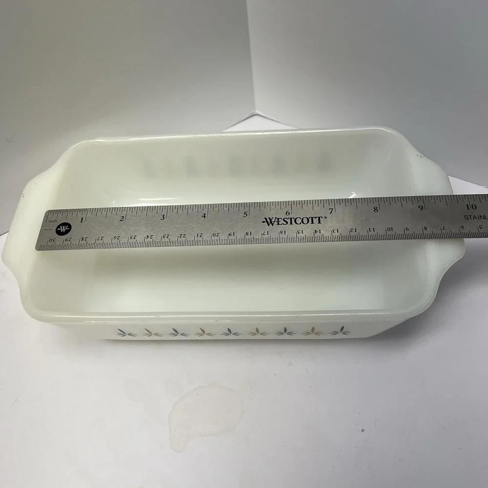 FIRE‎ KING Candle Glow 441  Ovenware 1 Quart Loaf Baking Dish VTG Anchor Hocking